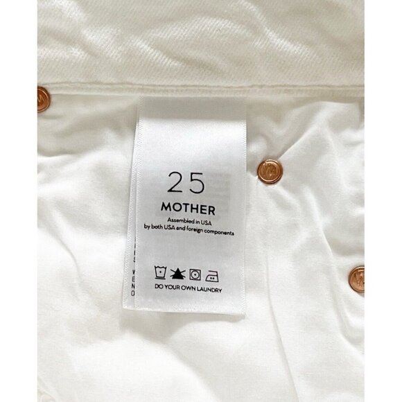 MOTHER Superior Dutchie Ankle Jaws in Almost Innocent White Women's Sz 25 - Picture 7 of 13